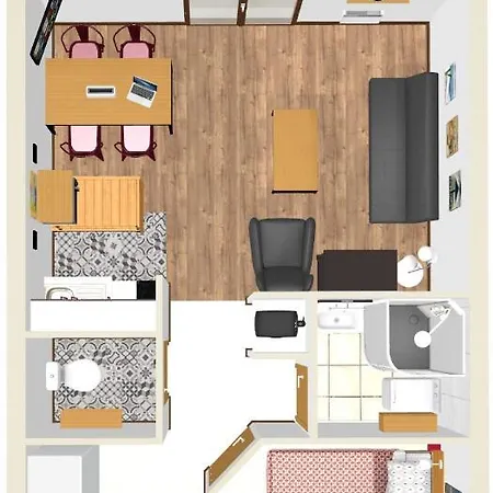 Апартаменты Joli 'les Airelles Du Lac' T2, Rez De Jardin, Parking *