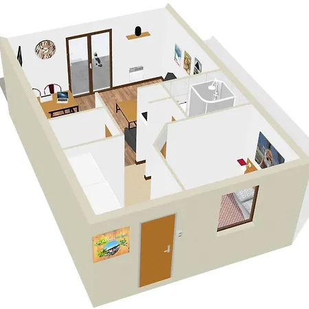 Joli 'les Airelles Du Lac' T2, Rez De Jardin, Parking Апартаменты