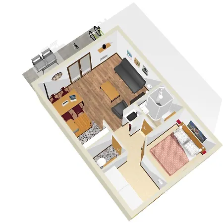 Joli 'les Airelles Du Lac' T2, Rez De Jardin, Parking Apartamento Gérardmer